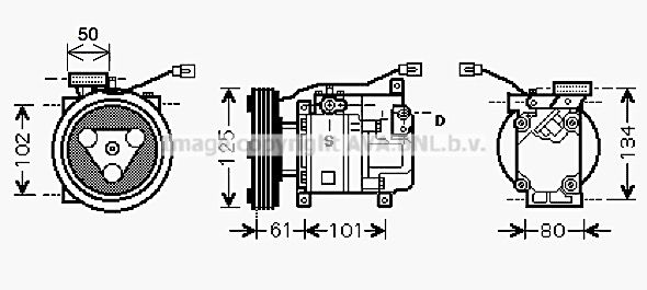 AVA QUALITY COOLING Kompresors, Gaisa kond. sistēma MZK207